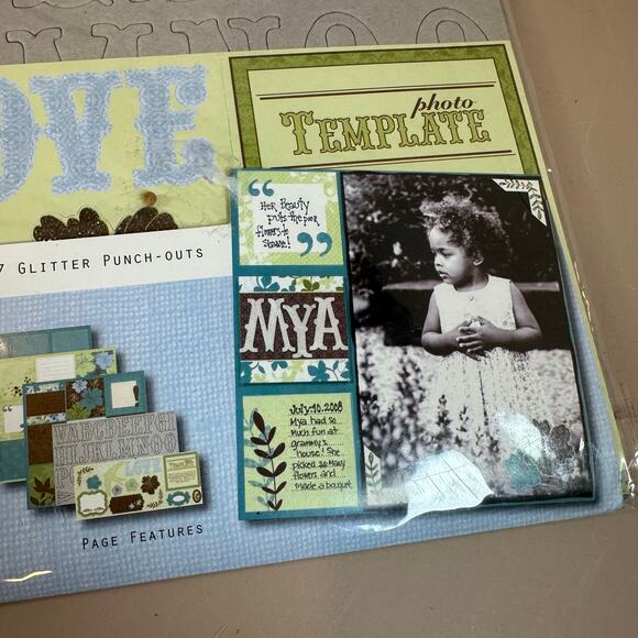 NEW Perfect Pages Scrapbooking Kit Everyday Grid Layout Designer Over 70 Pieces - Picture 5 of 8